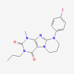 9-(4-fluorophenyl)-1-methyl-3-propyl-7,8-dihydro-6H-purino[7,8-a]pyrimidine-2,4-dione