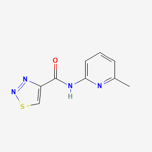 molecular formula C9H8N4OS B2685509 N-(6-甲基-2-吡啶基)-1,2,3-噻二唑-4-甲酰胺 CAS No. 478261-76-6
