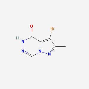 molecular formula C6H5BrN4O B2685511 3-bromo-2-methylpyrazolo[1,5-d][1,2,4]triazin-4(5H)-one CAS No. 1225193-83-8