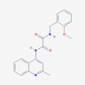 molecular formula C20H19N3O3 B2685512 N1-(2-甲氧基苯甲基)-N2-(2-甲基喹啉-4-基)草酰胺 CAS No. 941895-12-1