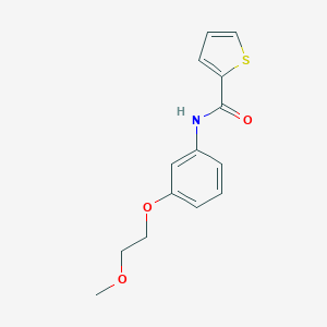 molecular formula C14H15NO3S B268552 N-[3-(2-methoxyethoxy)phenyl]-2-thiophenecarboxamide 