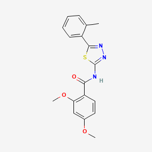 2,4-dimethoxy-N-(5-(o-tolyl)-1,3,4-thiadiazol-2-yl)benzamide