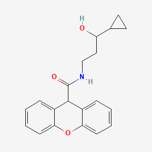 molecular formula C20H21NO3 B2685524 N-(3-cyclopropyl-3-hydroxypropyl)-9H-xanthene-9-carboxamide CAS No. 1396807-38-7