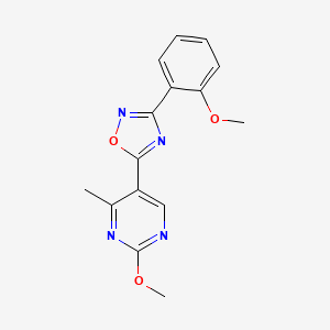 5-(2-Methoxy-4-methylpyrimidin-5-yl)-3-(2-methoxyphenyl)-1,2,4-oxadiazole