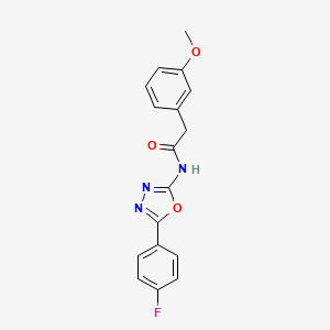 N-(5-(4-fluorophenyl)-1,3,4-oxadiazol-2-yl)-2-(3-methoxyphenyl)acetamide