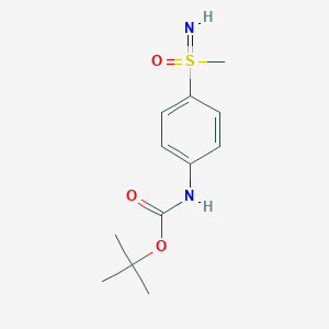 molecular formula C12H18N2O3S B2685545 tert-Butyl [4-(S-methylsulfonimidoyl)phenyl]carbamate CAS No. 1027730-26-2