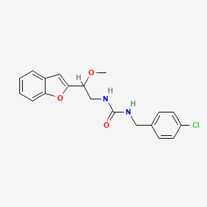 1-(2-(Benzofuran-2-yl)-2-methoxyethyl)-3-(4-chlorobenzyl)urea
