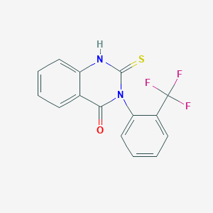 2-Sulfanyl-3-[2-(trifluoromethyl)phenyl]-3,4-dihydroquinazolin-4-one
