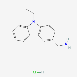 (9-Ethylcarbazol-3-yl)methanamine;hydrochloride