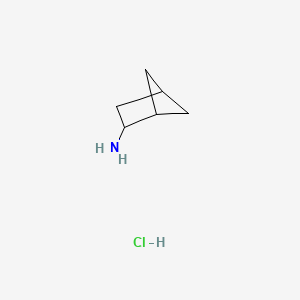 molecular formula C6H12ClN B2685566 Bicyclo[2.1.1]hexan-2-amine;hydrochloride CAS No. 102781-57-7
