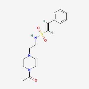 (E)-N-[2-(4-acetylpiperazin-1-yl)ethyl]-2-phenylethenesulfonamide