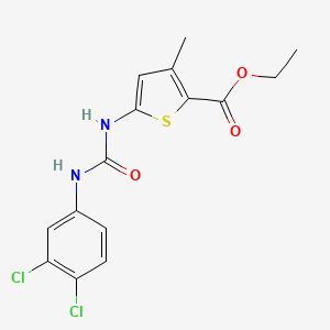 Ethyl 5-{[(3,4-dichlorophenyl)carbamoyl]amino}-3-methylthiophene-2-carboxylate