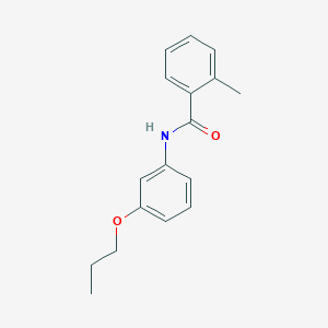 molecular formula C17H19NO2 B268559 2-methyl-N-(3-propoxyphenyl)benzamide 
