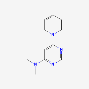 B2685594 6-(3,6-Dihydro-2H-pyridin-1-yl)-N,N-dimethylpyrimidin-4-amine CAS No. 2379986-52-2