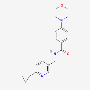 N-((6-cyclopropylpyridin-3-yl)methyl)-4-morpholinobenzamide