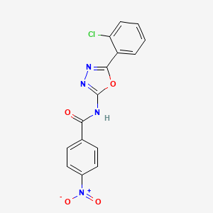 N-[5-(2-chlorophenyl)-1,3,4-oxadiazol-2-yl]-4-nitrobenzamide