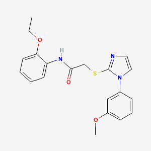 N-(2-ethoxyphenyl)-2-[1-(3-methoxyphenyl)imidazol-2-yl]sulfanylacetamide