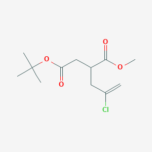molecular formula C12H19ClO4 B2685625 4-Tert-butyl 1-methyl 2-(2-chloroallyl)succinate CAS No. 192516-46-4