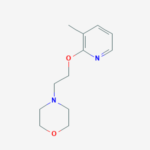 molecular formula C12H18N2O2 B2685627 2-[2-(吗啉基)乙氧基]-3-吡啶甲醛 CAS No. 2288710-50-7
