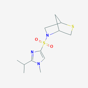 5-((2-isopropyl-1-methyl-1H-imidazol-4-yl)sulfonyl)-2-thia-5-azabicyclo[2.2.1]heptane