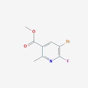 molecular formula C8H7BrFNO2 B2685631 甲基-5-溴-6-氟-2-甲基吡啶-3-羧酸乙酯 CAS No. 2059938-53-1