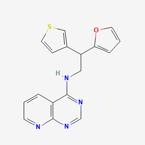 molecular formula C17H14N4OS B2685637 N-[2-(furan-2-yl)-2-(thiophen-3-yl)ethyl]pyrido[2,3-d]pyrimidin-4-amine CAS No. 2380032-92-6