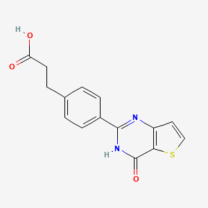 3-(4-{4-oxo-3H,4H-thieno[3,2-d]pyrimidin-2-yl}phenyl)propanoic acid