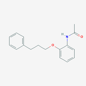 molecular formula C17H19NO2 B268565 N-[2-(3-phenylpropoxy)phenyl]acetamide 