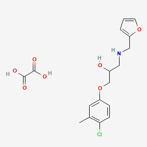 1-(4-Chloro-3-methylphenoxy)-3-((furan-2-ylmethyl)amino)propan-2-ol oxalate