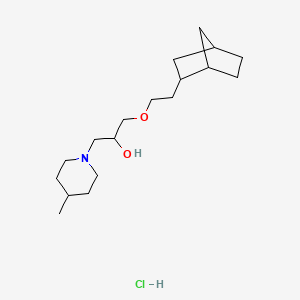 1-(2-((1R,4S)-bicyclo[2.2.1]heptan-2-yl)ethoxy)-3-(4-methylpiperidin-1-yl)propan-2-ol hydrochloride