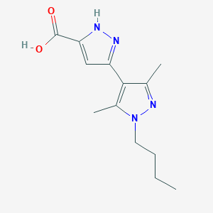 1'-Butyl-3',5'-dimethyl-1H,1'H-[3,4']bipyrazolyl-5-carboxylic acid