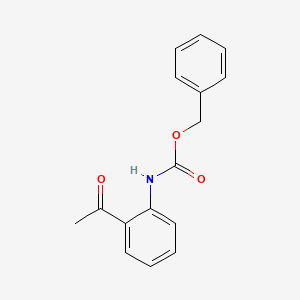 molecular formula C16H15NO3 B2685697 Benzyl 2-acetylphenylcarbamate CAS No. 314773-75-6