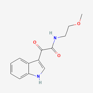 2-(1H-indol-3-yl)-N-(2-methoxyethyl)-2-oxoacetamide