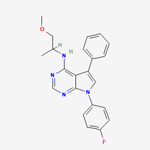 7-(4-fluorophenyl)-N-(1-methoxypropan-2-yl)-5-phenyl-7H-pyrrolo[2,3-d]pyrimidin-4-amine