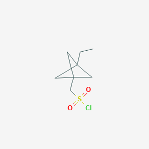 (3-Ethyl-1-bicyclo[1.1.1]pentanyl)methanesulfonyl chloride