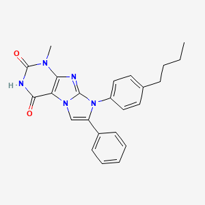 6-(4-Butylphenyl)-4-methyl-7-phenylpurino[7,8-a]imidazole-1,3-dione