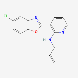 molecular formula C15H12ClN3O B2685731 N-烯丙基-3-(5-氯-1,3-苯并噁唑-2-基)-2-吡啶胺 CAS No. 860609-38-7