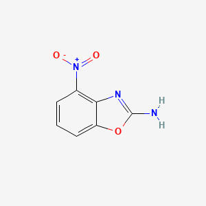 molecular formula C7H5N3O3 B2685738 4-硝基-1,3-苯并噁唑-2-胺 CAS No. 1126637-53-3