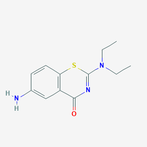 6-Amino-2-(diethylamino)-1,3-benzothiazin-4-one