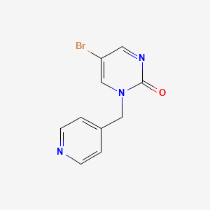 molecular formula C10H8BrN3O B2685746 5-Bromo-1-(pyridin-4-ylmethyl)pyrimidin-2(1H)-one CAS No. 1824276-28-9