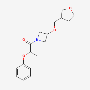 1-{3-[(Oxolan-3-yl)methoxy]azetidin-1-yl}-2-phenoxypropan-1-one