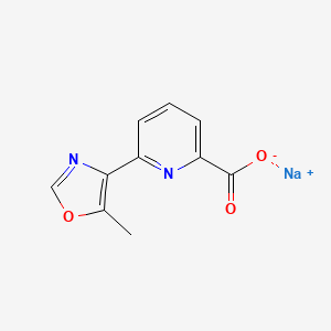 Sodium;6-(5-methyl-1,3-oxazol-4-yl)pyridine-2-carboxylate