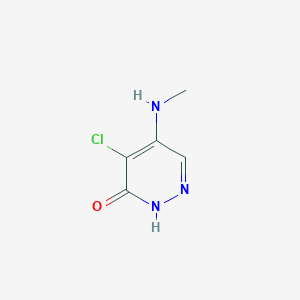4-Chloro-5-(methylamino)pyridazine-3(2H)-one