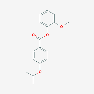 molecular formula C17H18O4 B268578 2-Methoxyphenyl 4-isopropoxybenzoate 