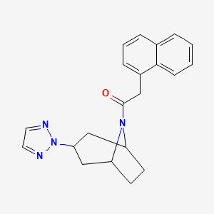 1-((1R,5S)-3-(2H-1,2,3-triazol-2-yl)-8-azabicyclo[3.2.1]octan-8-yl)-2-(naphthalen-1-yl)ethanone