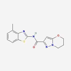 N-(4-methylbenzo[d]thiazol-2-yl)-6,7-dihydro-5H-pyrazolo[5,1-b][1,3]oxazine-2-carboxamide
