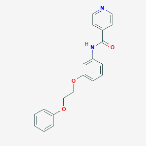 molecular formula C20H18N2O3 B268580 N-[3-(2-phenoxyethoxy)phenyl]isonicotinamide 