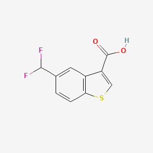 molecular formula C10H6F2O2S B2685828 5-(Difluoromethyl)-1-benzothiophene-3-carboxylic acid CAS No. 2248367-49-7