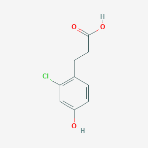 molecular formula C9H9ClO3 B2685830 3-(2-Chloro-4-hydroxyphenyl)propanoic acid CAS No. 1261449-78-8