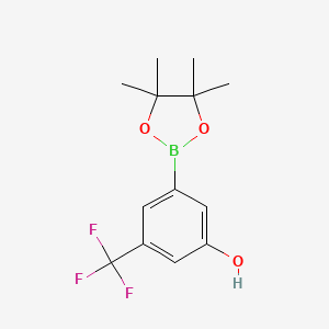 3-(4,4,5,5-Tetramethyl-1,3,2-dioxaborolan-2-YL)-5-(trifluoromethyl)phenol